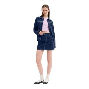 Coach Denim Blue Utility Skirt Size 28